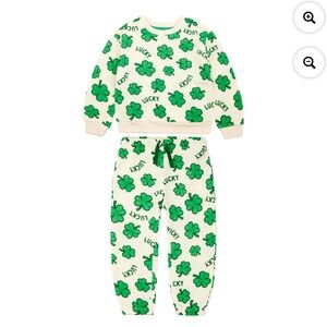 Way To Celebrate Toddlers St. Patrick’s Day 2 PC Jogger Set Size 5T NWT